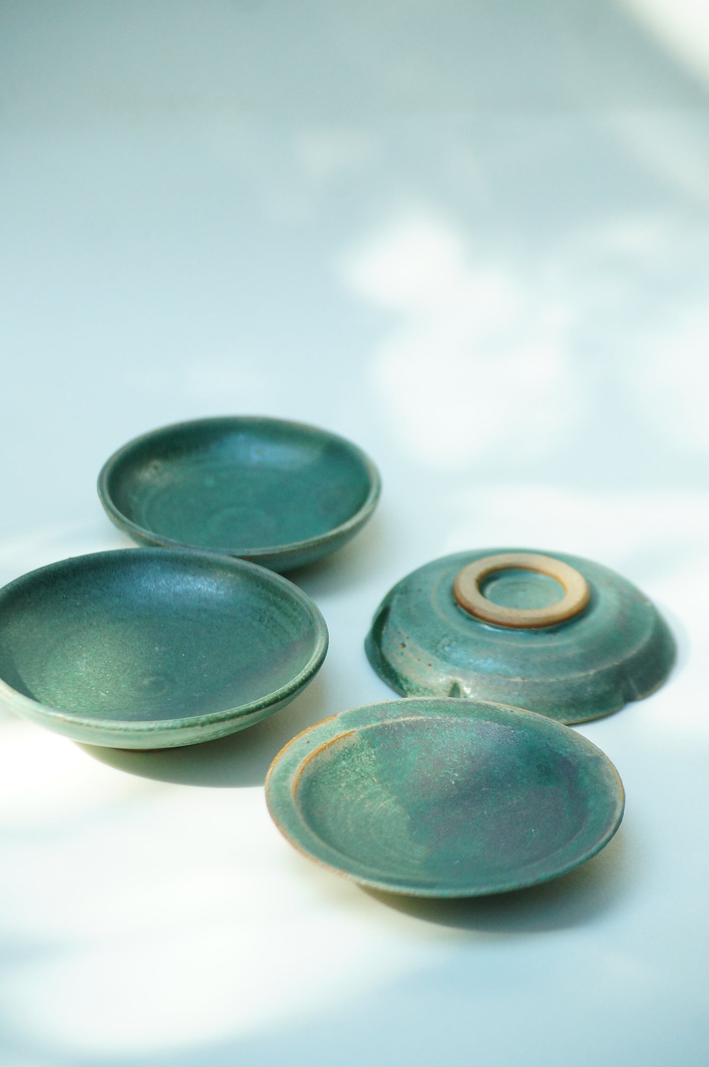 Set de Platitos en Verde mate (Mamezara)